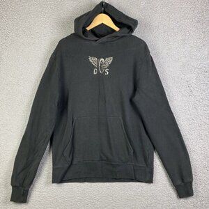 Ralph Lauren Denim & Supply Hoodie Wheel Wings Skull Wrenches Men’s M Black VTG